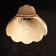 Vintage bell-shaped lampshade with scalloped edges