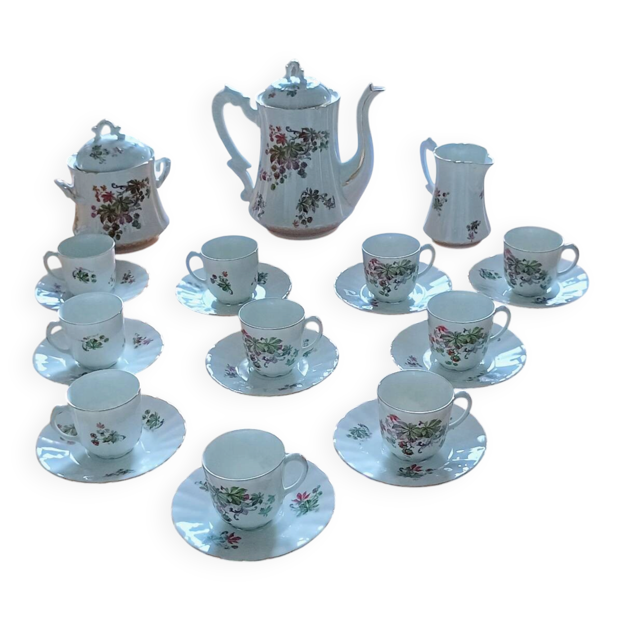 Limoges elite porcelain coffee service