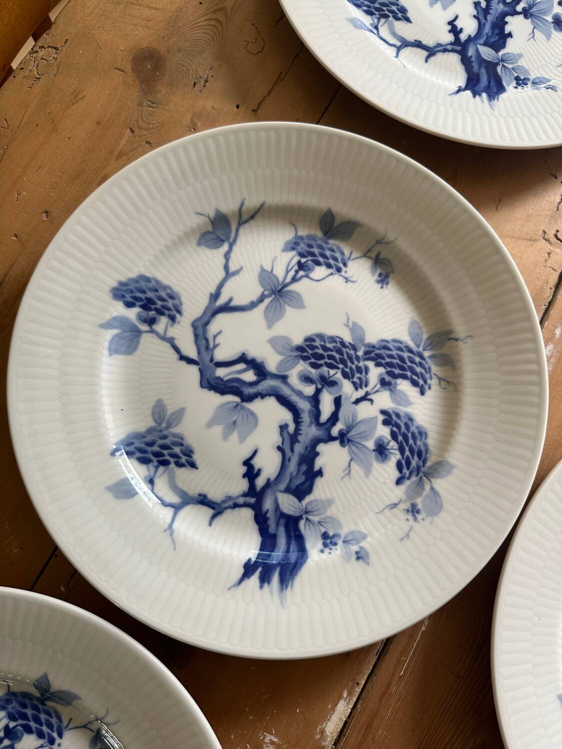 Set of eight German porcelain plates from the 1950s