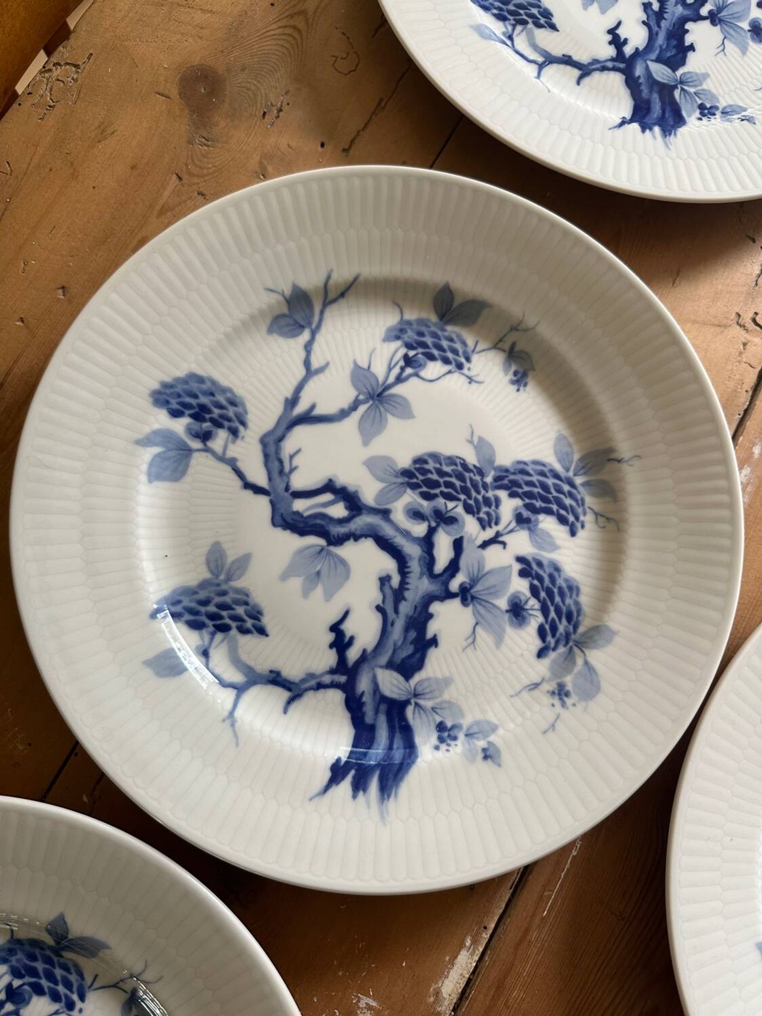 Set of eight German porcelain plates from the 1950s