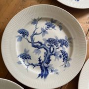 Set of eight German porcelain plates from the 1950s