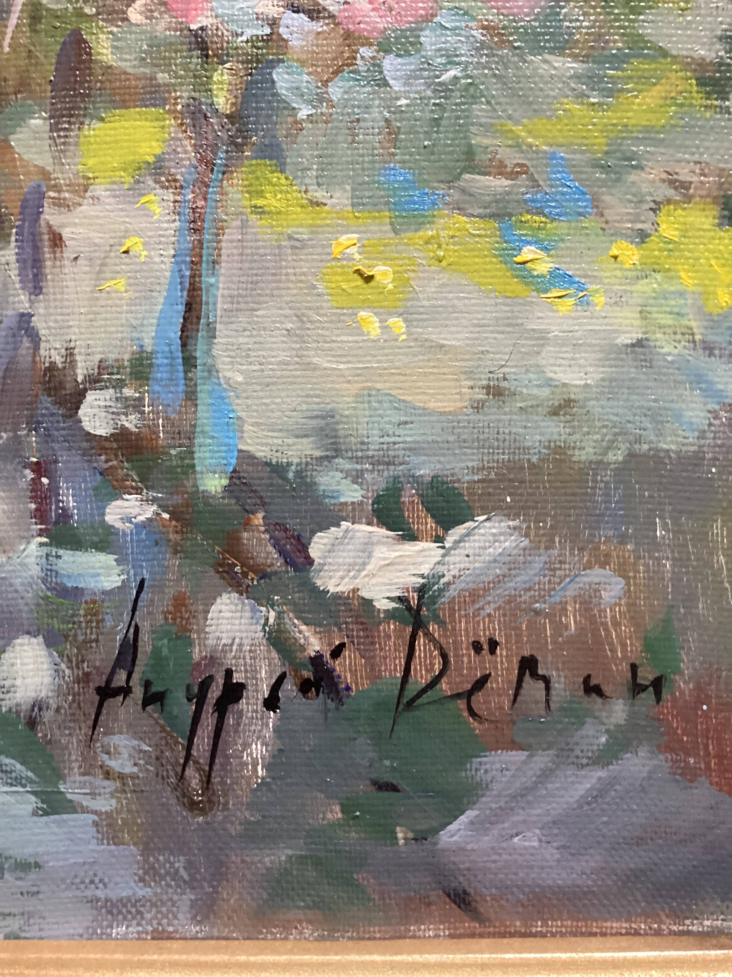 Oil painting on canvas Russian school dimensions: height -64cm - width -67