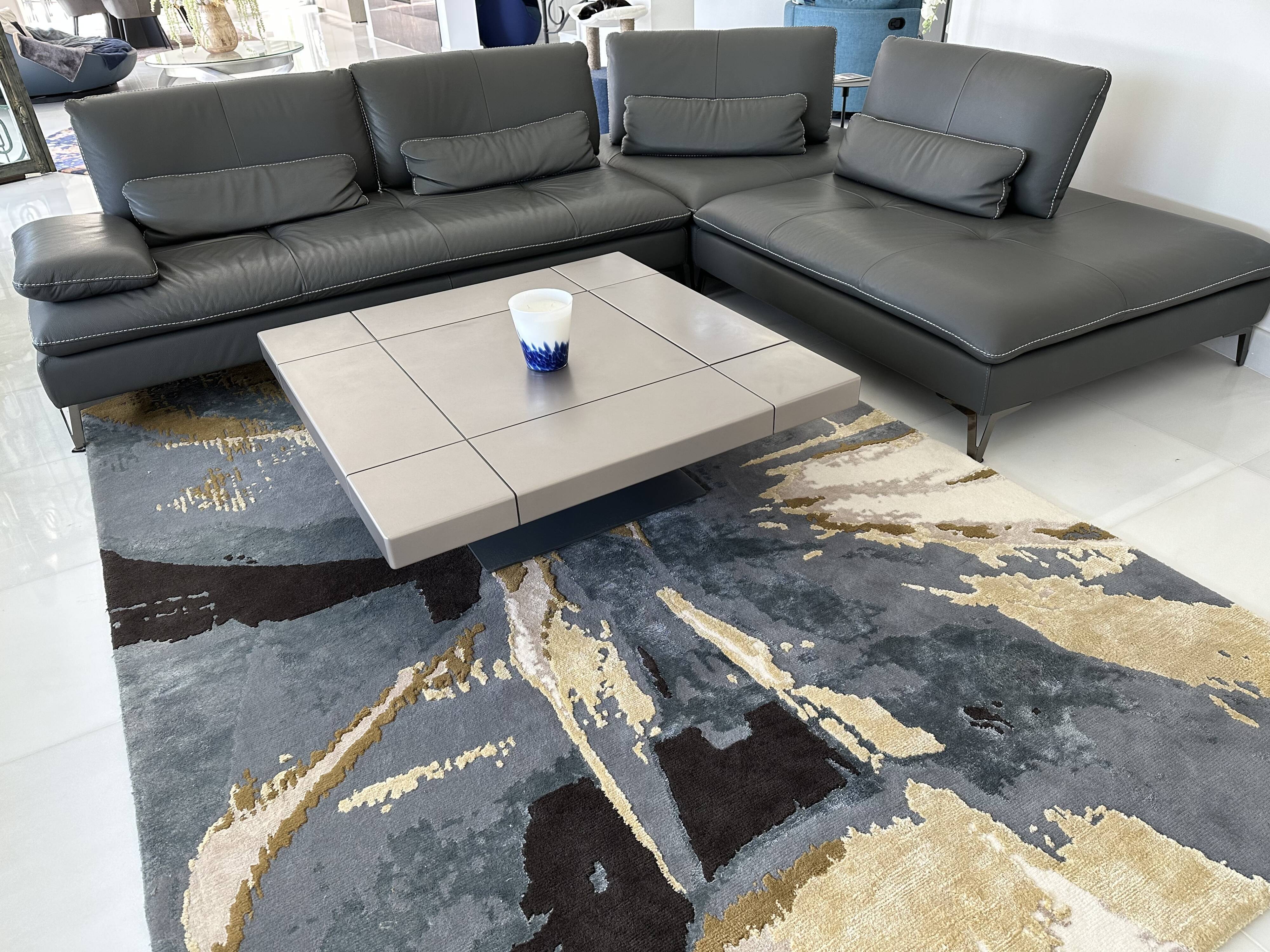 Leather sofa Scenario Roche Bobois