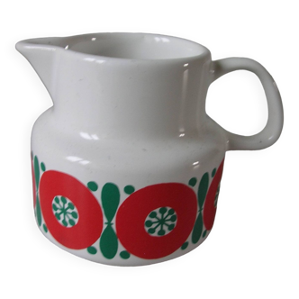 Ancien petit pot à lait melitta germany années 1970/80 décor floral déco cuisine rétro