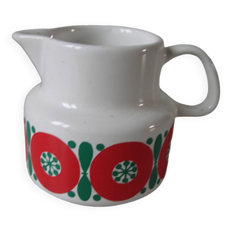 Old small milk jug melitta germany 1970s/80s floral decor retro kitchen decor