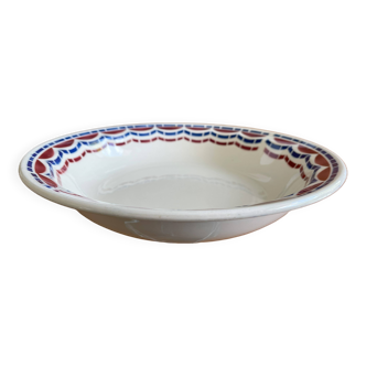 Antique Badonviller earthenware salad bowl