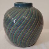 Two-tone glazed ceramic vase