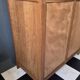 Large vintage chest of drawers with 4 drawers in solid oak.