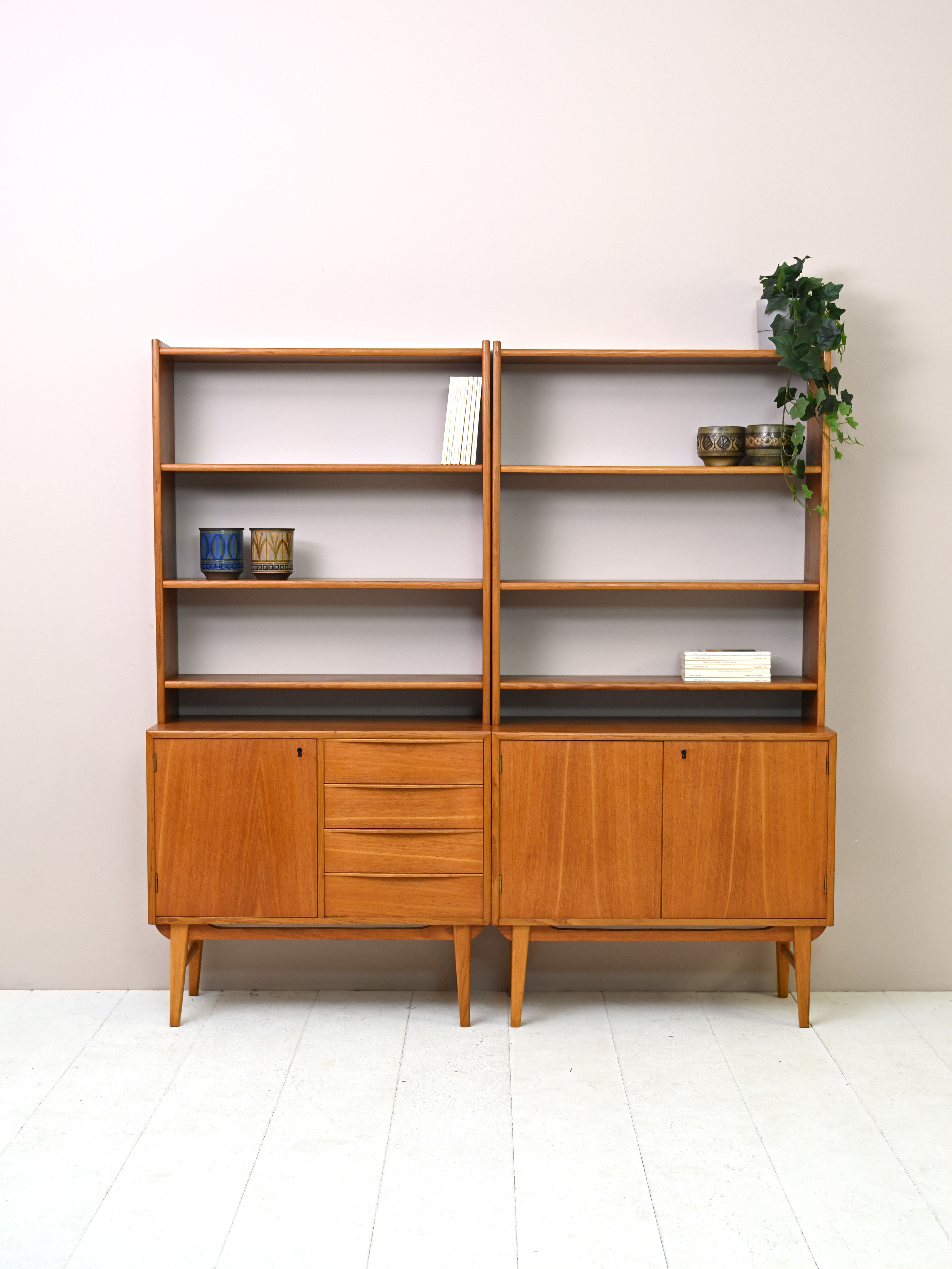 Scandinavian modular bookcases
