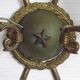 French Vintage Bronze Empire Arrow & Quiver Criss Cross Double Wall Sconces