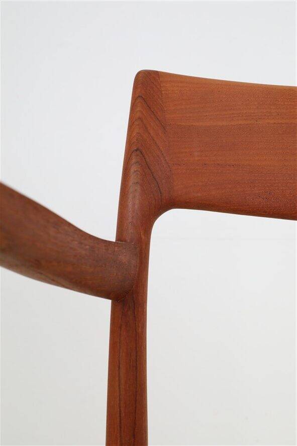 Armchair “#57” by Niels Otto Møller / Teak / Paper cord / Fully restored / 1960s / 1970s / Danish Modern Design