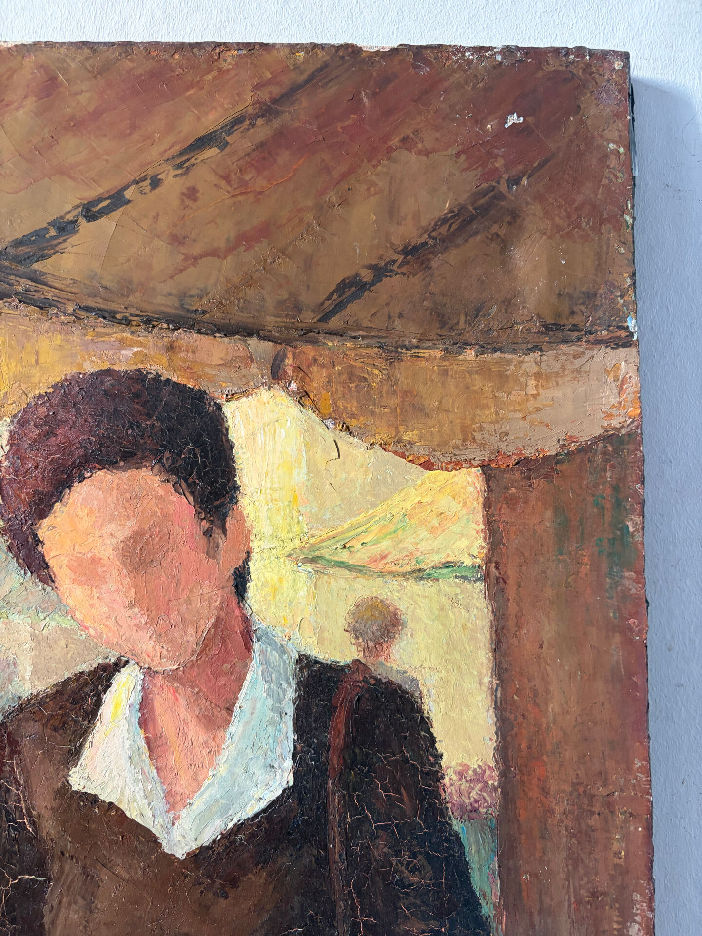 The Little Merchant, florist, oil on canvas