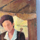 The Little Merchant, florist, oil on canvas