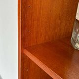 Vintage bookcase with drawers teak