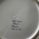 Fruit strainer in earthenware, Pornic, lily flower design.