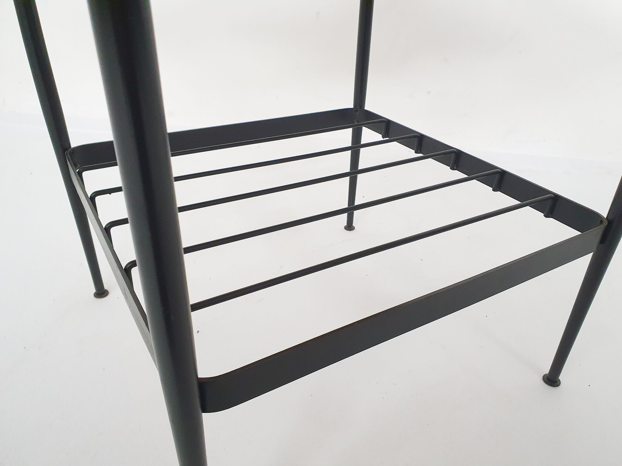 Teak and metal side table, The Netherlands 1950's