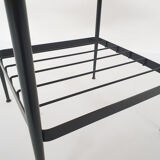 Teak and metal side table, The Netherlands 1950's