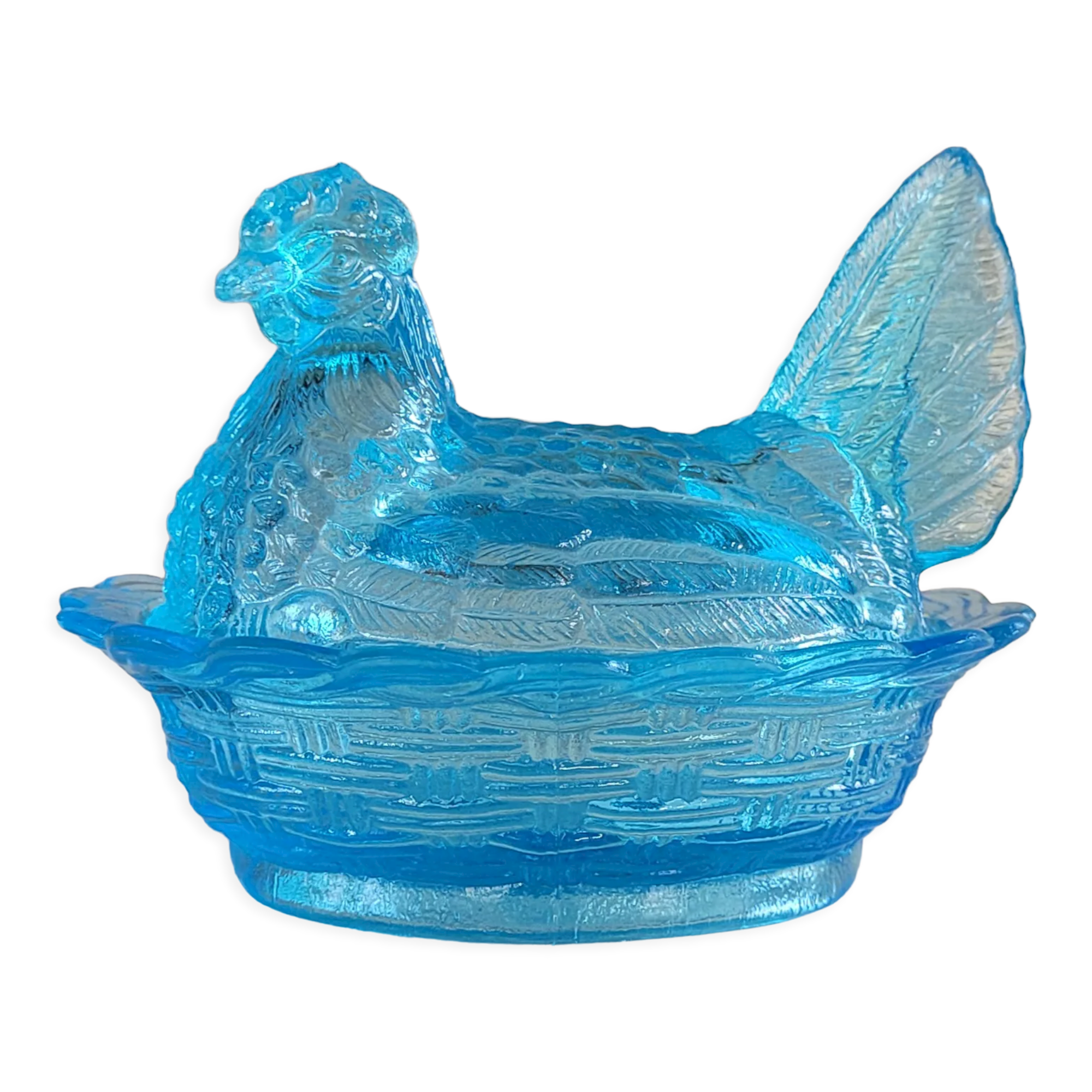 Glass candy hen