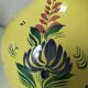 Quimper Henriot Vase – Rare mixed decoration (D.301 + monochrome) on a yellow background