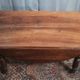 19th-century Louis Philippe walnut drop-leaf table.