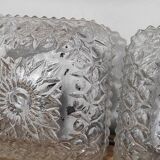 Duo vintage glass ceiling light