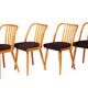 Ensemble de quatre chaises en bois | Antonín Šuman, 20e siècle