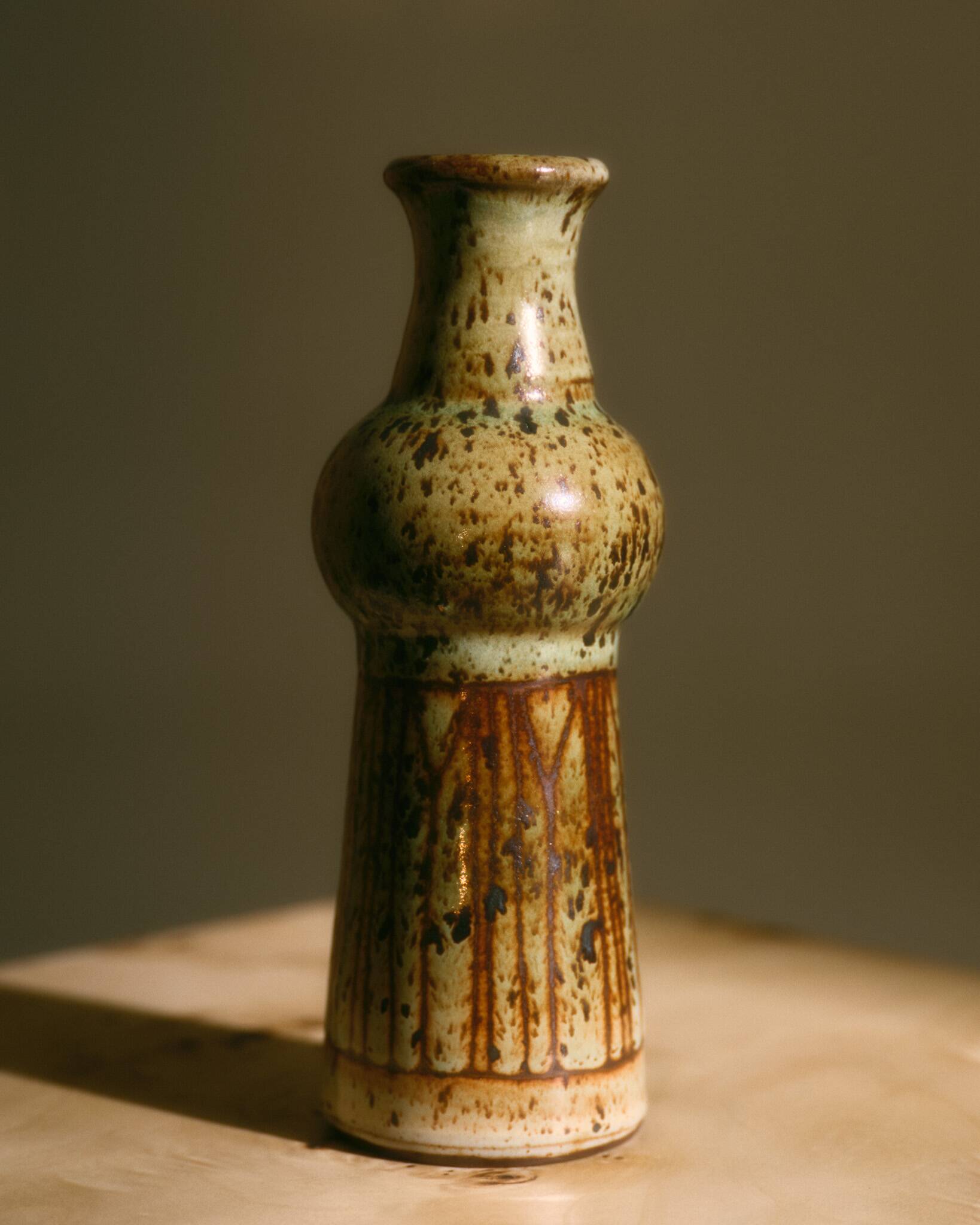STONEWARE VASE, JACQUES POUCHAIN, 1960s