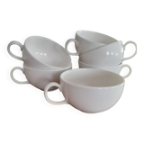 Villeroy and Boch Luxembourg white tea cups,
