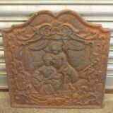 Cast iron fireplace plate