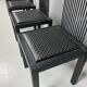 Vintage high back dining chairs, 1980s