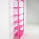 Pink plexi shelf by Alexis Tricoire edition Vange model Maui wide