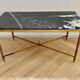 Table basse laiton et marbre