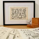 Lithograph on the rooster - 1930