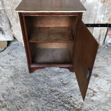 Ancien meuble bois poignée métal art déco vintage