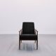Henryk Lis armchair in black boucle 1960