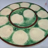Majolica shell dish