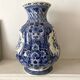 Large Delft vase, hand-painted Dutch vase 38 cm