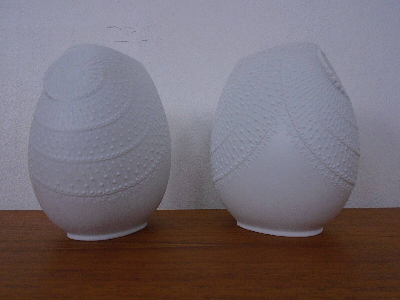 Mid-Century Op Art Vases by M. Frey for Kaiser, Germany, 1960s, Set of 2