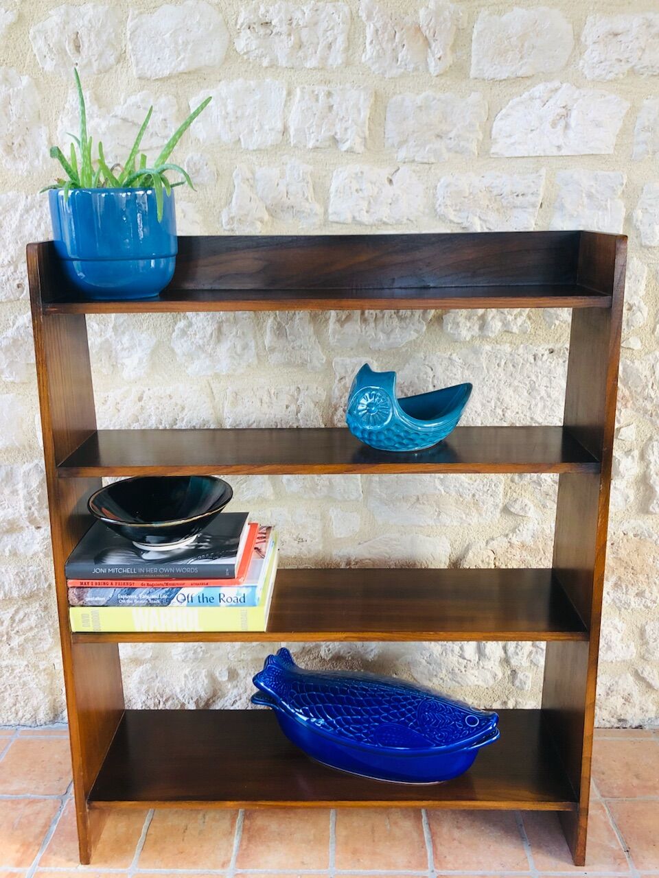 Vintage stand-pedding, Scandinavian style shelf by Herbert Gibbs, circa 60