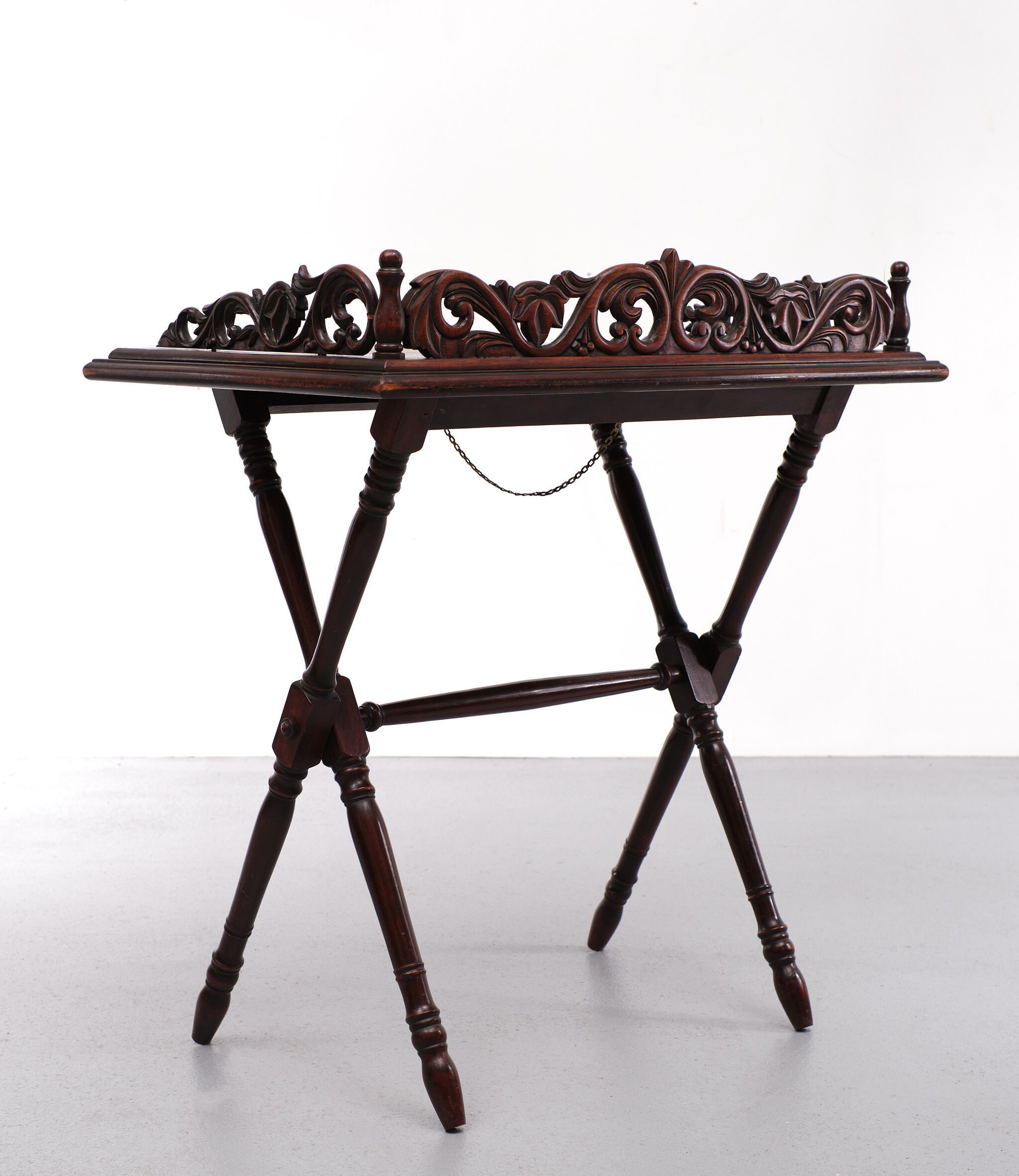 Antique Mahogany tray table Victorian 1880 England