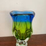 Vintage Bohemian glass vase
