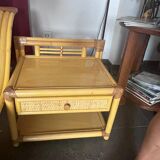 Macrion bed in very good condition and its two bedside tables