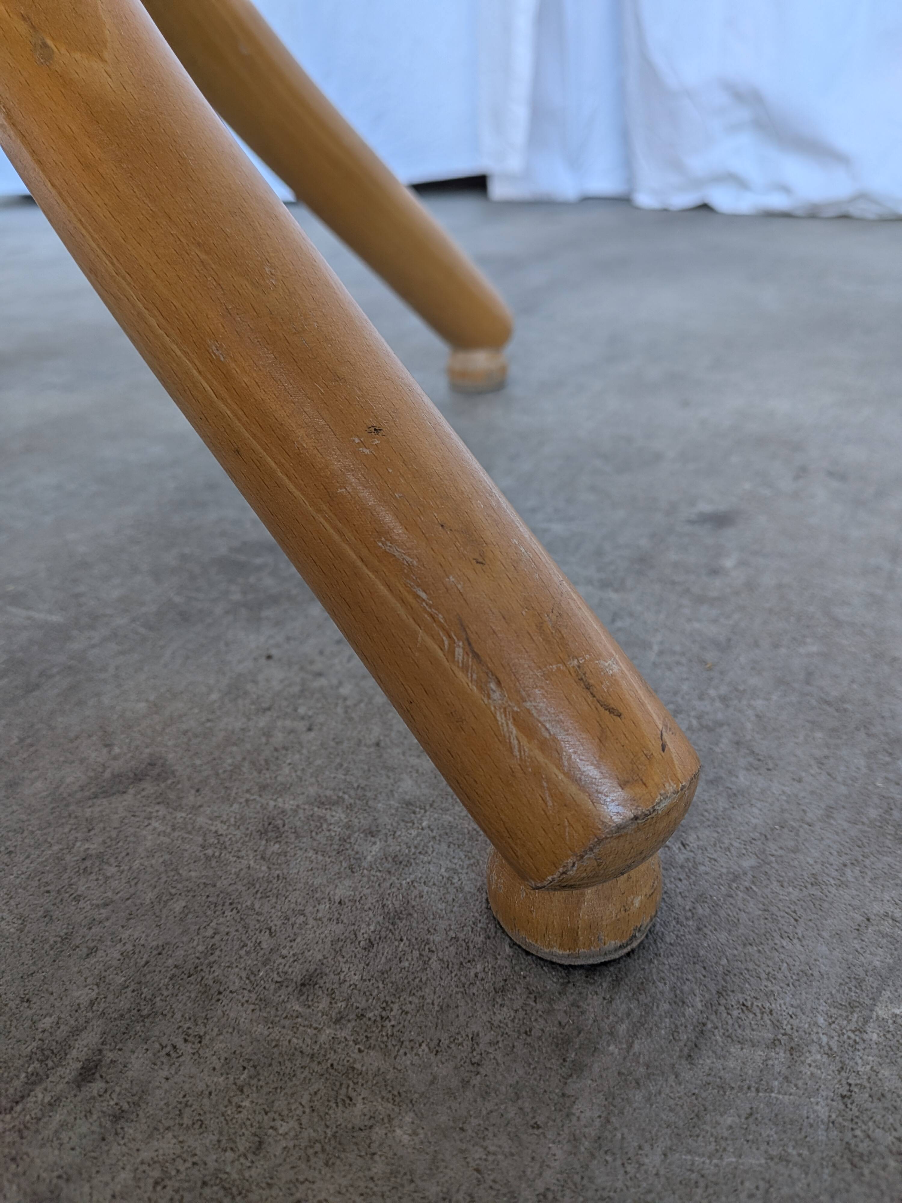 Porte-manteau en bois cintré vintage dans le style Thonet, porte-manteau des années 50