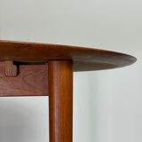 Round Dining Table in Teak by Hvidt&Mølgaard, Denmark 1950s