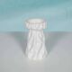 Vase Ingrid Glass Hyacinth Glass, milky white pressed glass with a glacier effect.