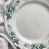 Round ironstone dish "Lucy" KG Lunéville circa 1900