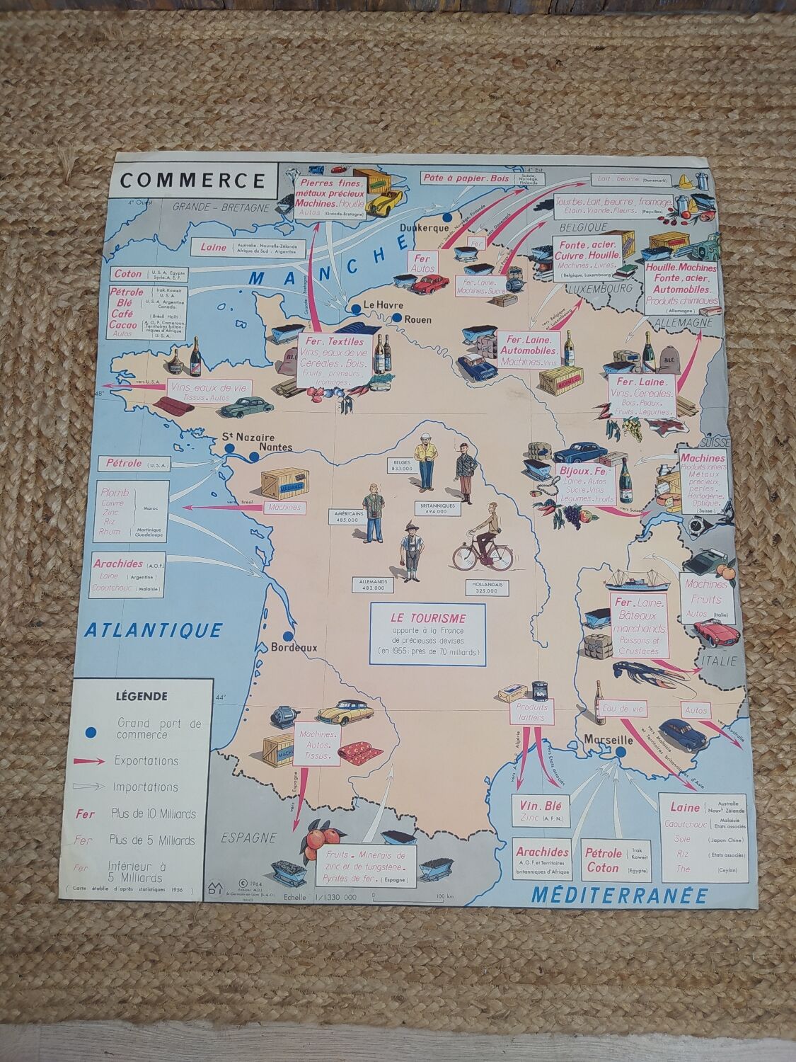 Carte scolaire editions Mdi