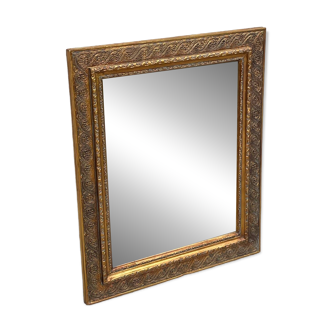 Gold gilded wood style mirror