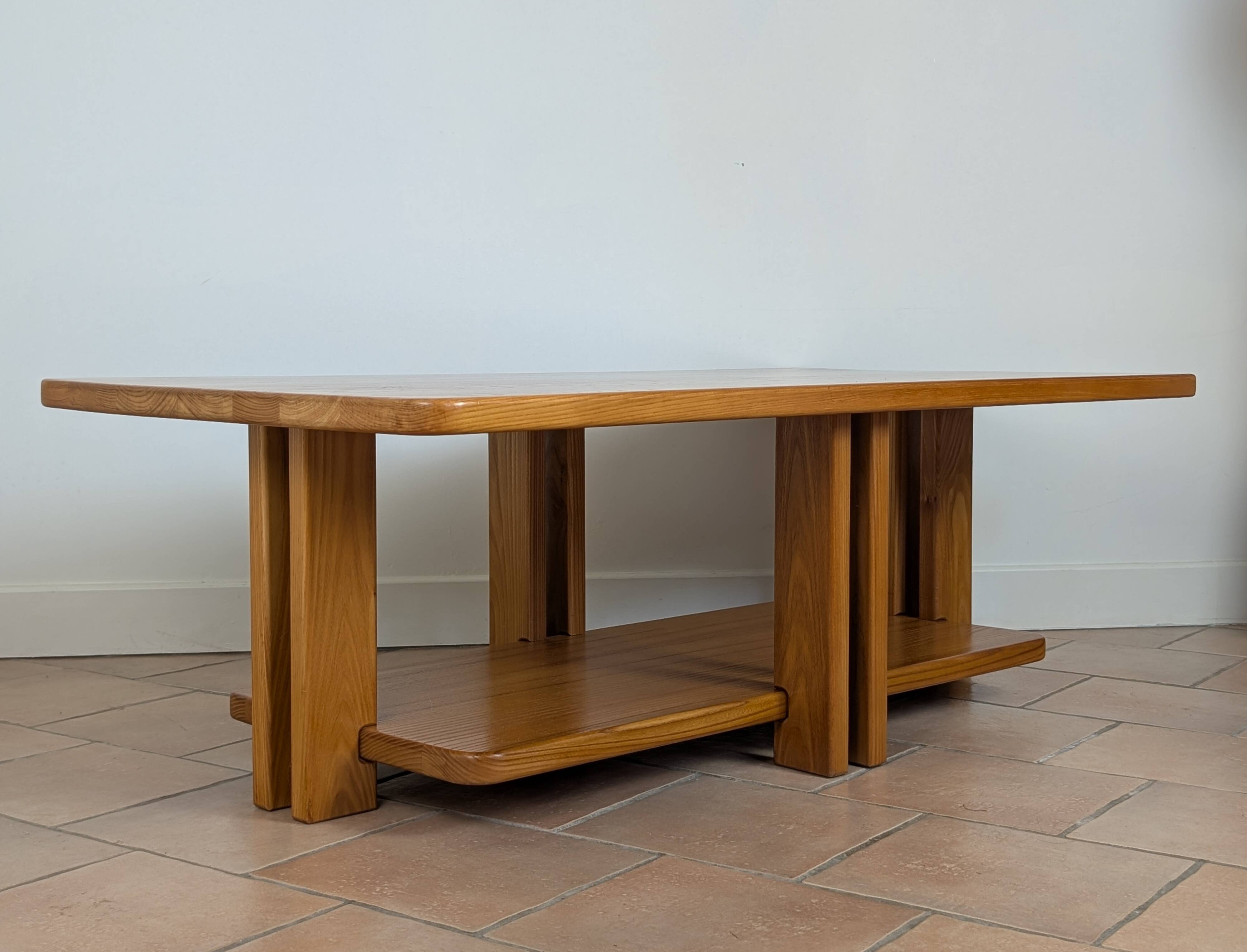 Table basse en orme 80'