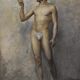 Edmond Suau (1871-1929) An Academy, Oil on Canvas Signed